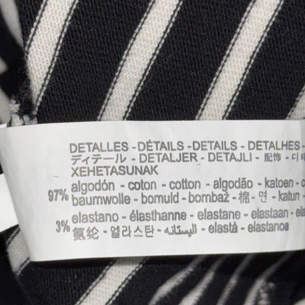 Zara NWOT Women’s Striped Long Sleeve Sweater in Black And White-Size Medium - Picture 8 of 9